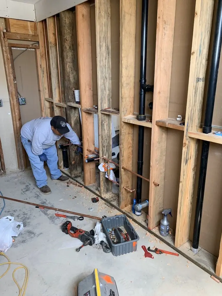 Commercial rough-in plumbing for Gas Line Repair in Paterson